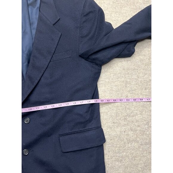 JoS. A. Bank Signature Collection Navy Blue Cashmere Men's Blazer 41 Reg Classic - Picture 10 of 12